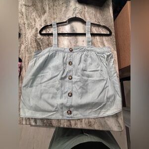 Express top denim color size S
